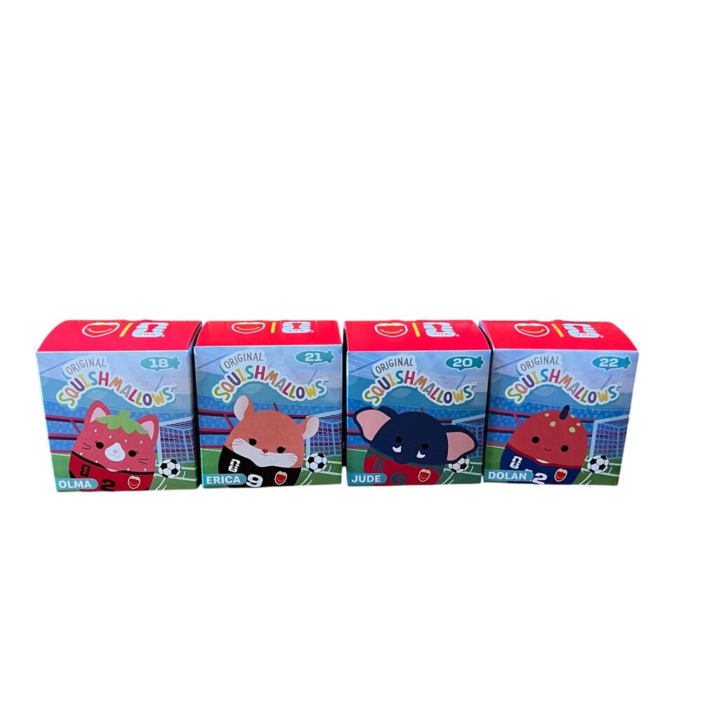 MCDONALDS SQUISHMALLOWS FIFA World Cup 2026 Lot 4 Olma Jude Erica Dolan Plush